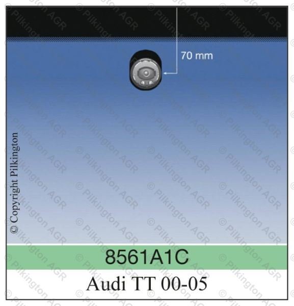 AUDI TT CABRIO 00-;WS GN GY VIN ENCAP 1C